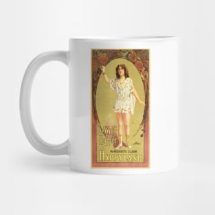 DE WOLF HOPPER IN HAPPY LAND c.1905 Vintage Vaudeville Musical Theater Advertisement Mug